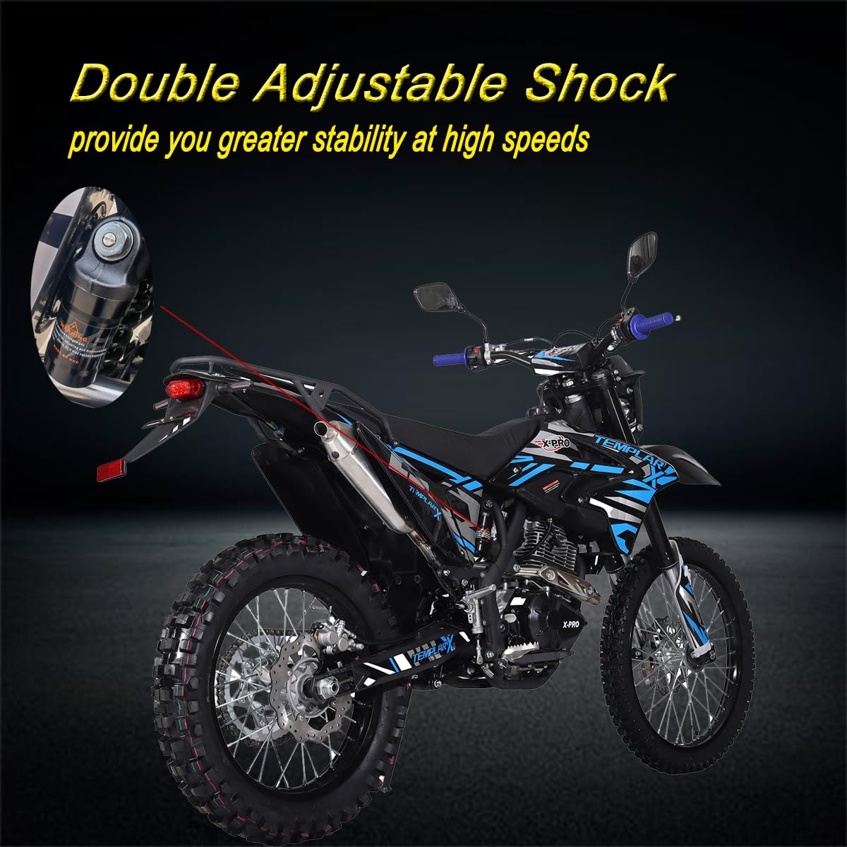 Amazon.com: X-PRO Templar X 250cc 6 Speed Dirt Bike with Zongshen